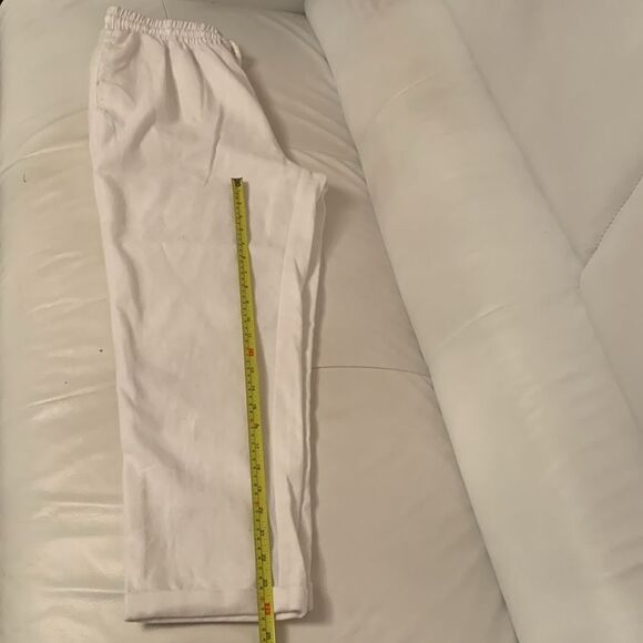 Ci Sono Wovens Linen Blend Lightweight Pockets White Women’s Boho Pants Size L - Picture 5 of 10